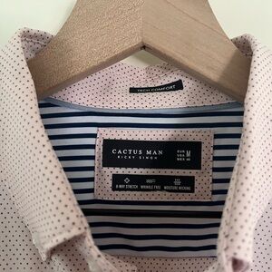 Cactus Light Pink Polka Dot Men's Shirt